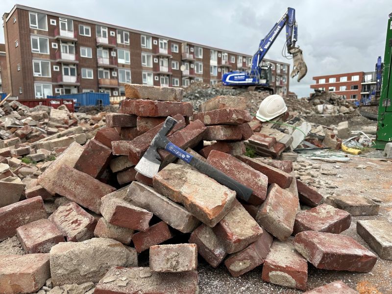 hergebruik bakstenen maassluis zuid holland